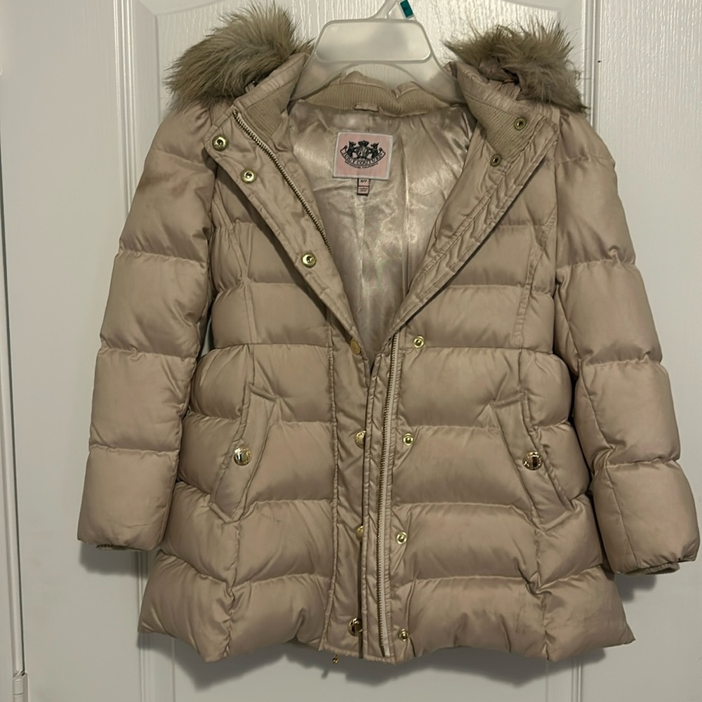 Juicy Couture Down Puffer Jacket girls size 6/7